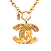 シャネル マトラッセ ココマーク ネックレス ゴールド メッキ レディース CHANEL 【中古】